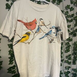 Vintage 90’s Double Sided Colorful Songbirds Nature Graphic Tee